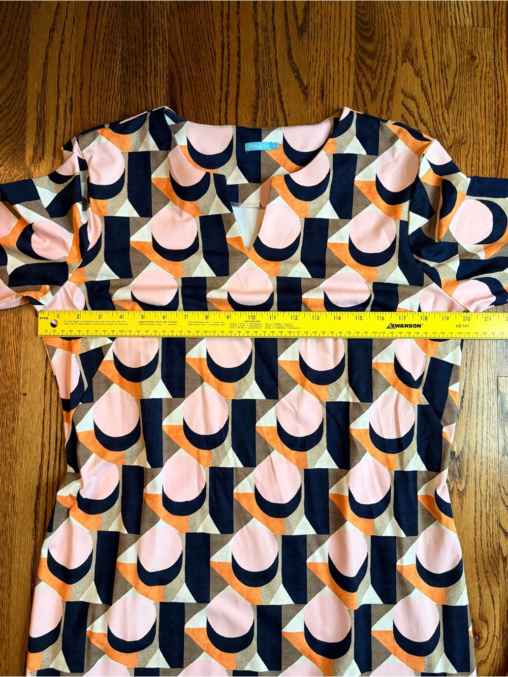 J. McLaughlin Carly Catalina Cloth Geometric Print Dress XL - Picture 8 of 8